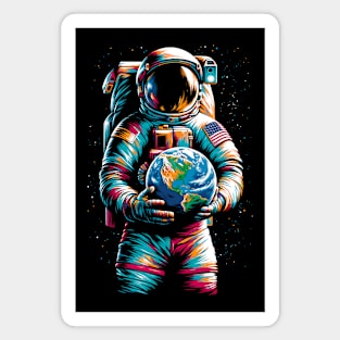 Astronaut Outer Space Science Planet Earth Novelty Space Magnet